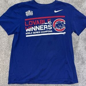 Chicago Cubs 2016 World Series Champions MLB Baseball T shirt Lovable Winners